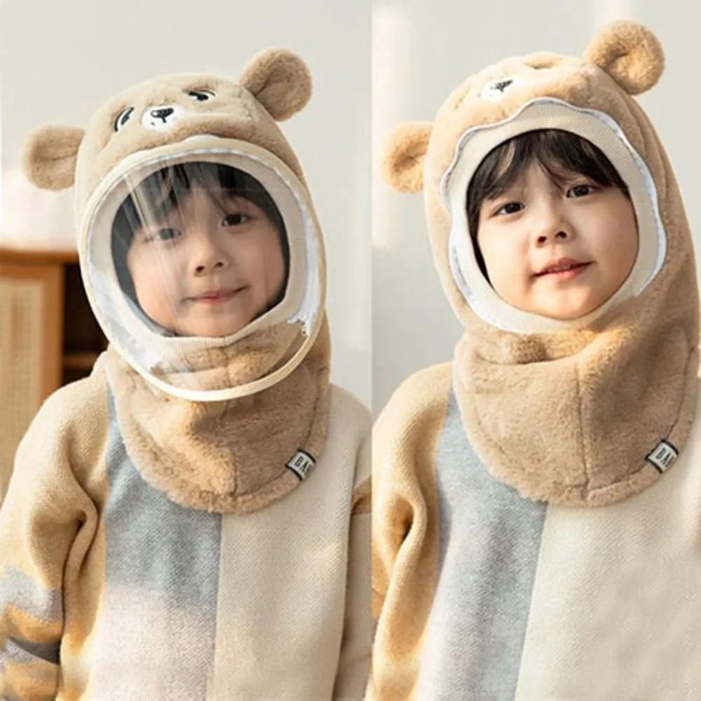 Mũ lông cừu kèm kính chẵn gió cho bé mẫu mới.