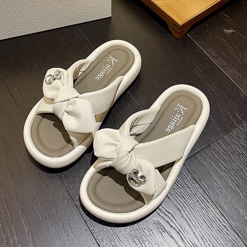 Dép nữ nơ siêu mềm QC F8 - HACHI SHOES