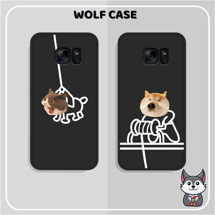Ốp Lưng SamSung Note 5- S6- S6 Edge- S7- S7 Edge- Note Fe  HÌNH HOẠT HÌNH BỰA CHÓ MÈO ĐỘC LẠ