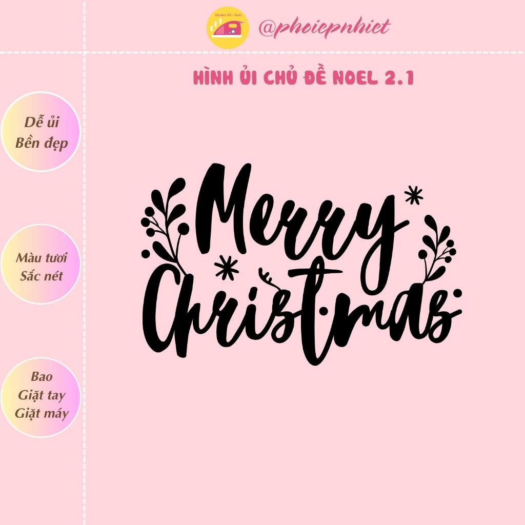 Hình ép, ủi nhiệt chủ đề noel dễ thương tách lẻ hình 02