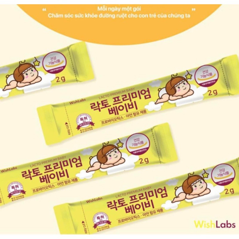 Men Vi Sinh Cho Bé Wishlabs Lacto Premium Baby