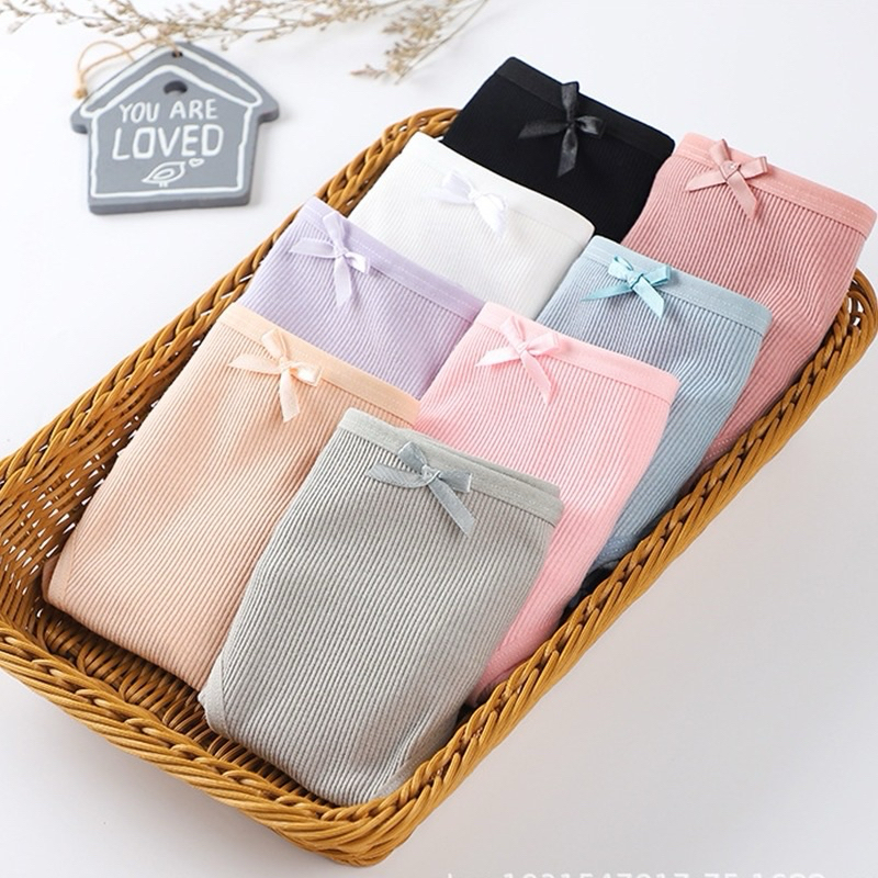 Set 4 Quần lót nữ cotton thông hơi ôm mông gợi cảm