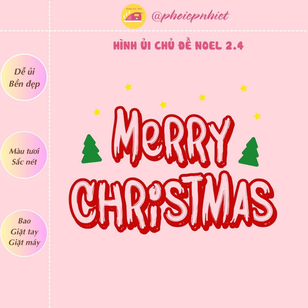 Hình ép, ủi nhiệt chủ đề noel dễ thương tách lẻ hình 02