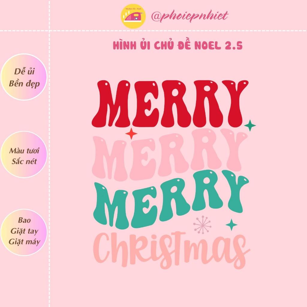 Hình ép, ủi nhiệt chủ đề noel dễ thương tách lẻ hình 02