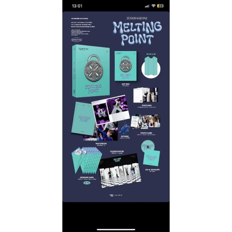 Album ZEROBASEONE Melting point Zb1
