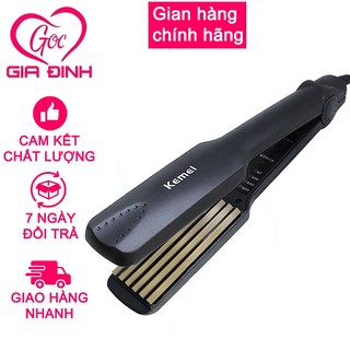 Máy duỗi tóc, máy là thẳng tóc, bấm xù, dập xù, bấm mè 4 mức nhiệt KM332/KM329