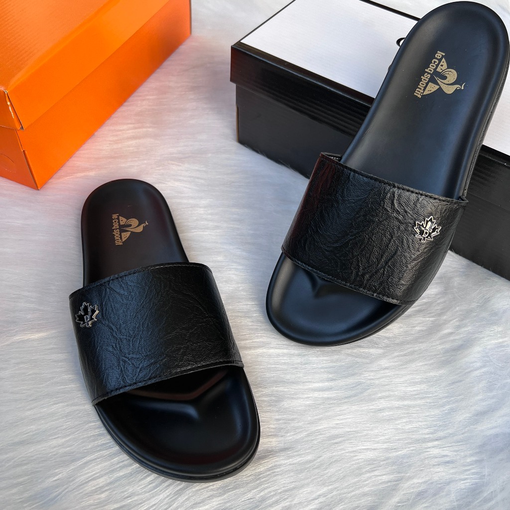 Dép Quai Ngang Lá Phong Da Nhăn, Sang Trọng Và Lịch Lãm