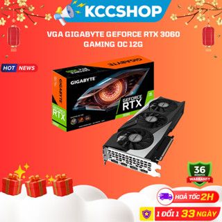 VGA GIGABYTE GeForce RTX 3060 GAMING OC 12G (GV-N3060GAMING OC-12GD) - Chính Hãng Bảo Hành 36 Tháng,