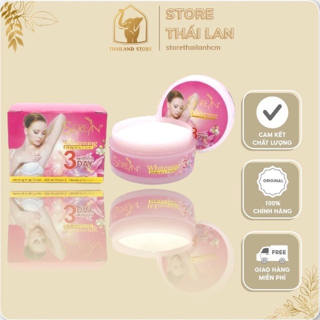 Kem Hỗ Trợ Mờ Thâm, Làm Trắng Nách Thái Lan Seren 3 Day DATE 03/2024