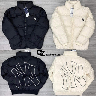 Áo phao MLB logo thêu chính hãng cao cấp phao béo Pufer Jacket basic cổ cao , tem mac đầy đủ form nam nữ