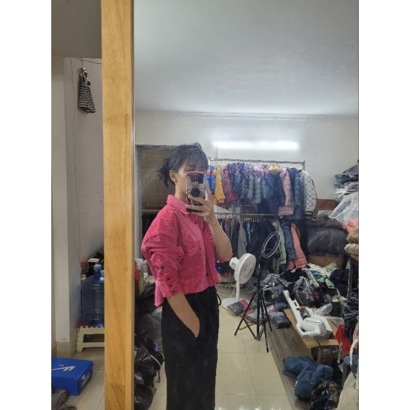Áo khoác sơ mi nhung BGD xuất