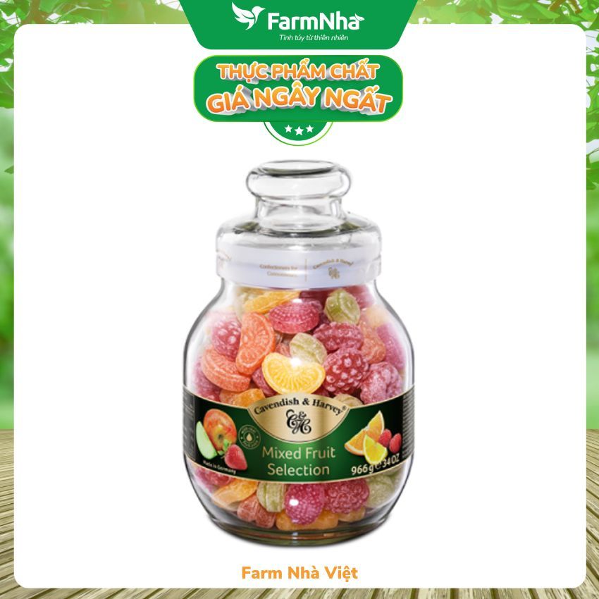 Kẹo Trái Cây Cavendish & Harvey Fruit Candy 966g - Chiết xuất trái cây tự nhiên, chính hãng nhập khẩu từ Đức