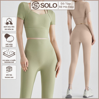 Set Bộ Tập Gym Yoga Áo Body CÓ MÚT kèm Quần Legging Cạp Cao Gen Bụng Nâng Mông Thun Mềm Mịn Co Dãn 𝙎𝙤𝙡𝙤 𝙎𝙥𝙤𝙧𝙩𝙨𝙬𝙚𝙖𝙧 2713