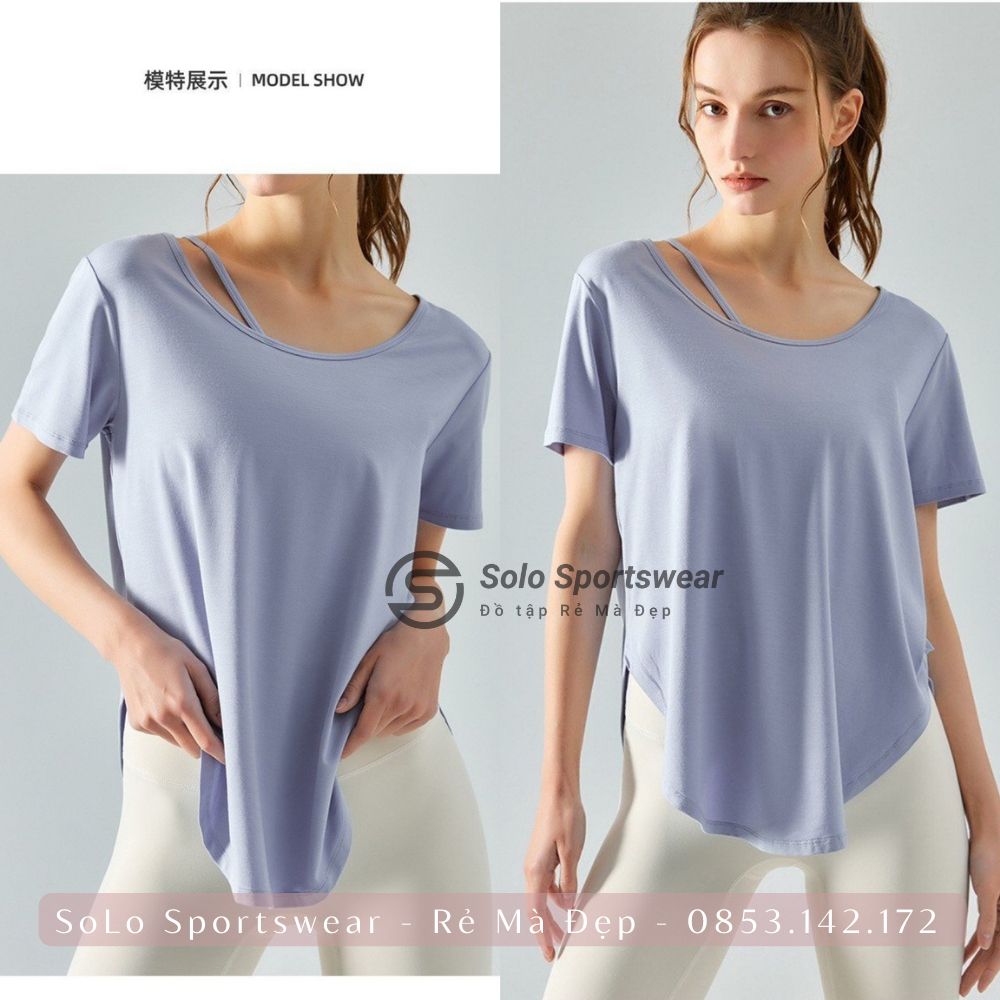 Áo Thun Gym Dáng Rộng Thể Thao Nữ Thun Trơn Siêu Mềm Siêu Mịn Cực Thoáng Mát Thoải Mái 574