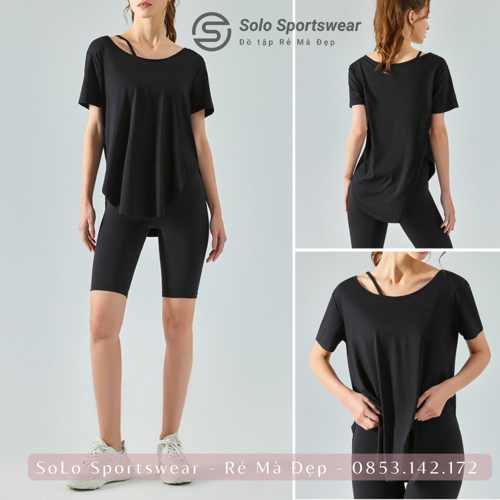 Áo Thun Gym Dáng Rộng Thể Thao Nữ Thun Trơn Siêu Mềm Siêu Mịn Cực Thoáng Mát Thoải Mái 574