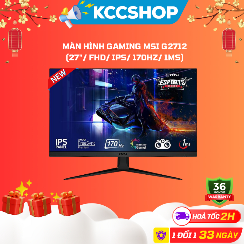 Màn hình Gaming MSI G2712 (27"/ FHD/ IPS/ 170Hz/ 1ms)