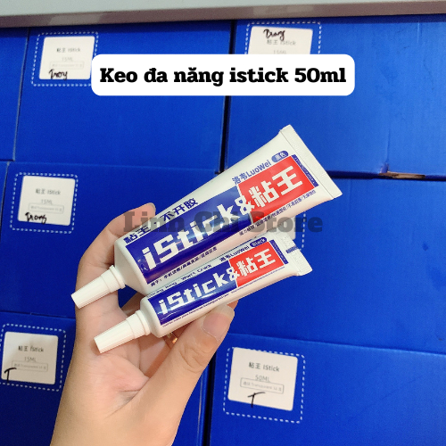 Keo dán điện thoại istick 50ml (đen, trong)