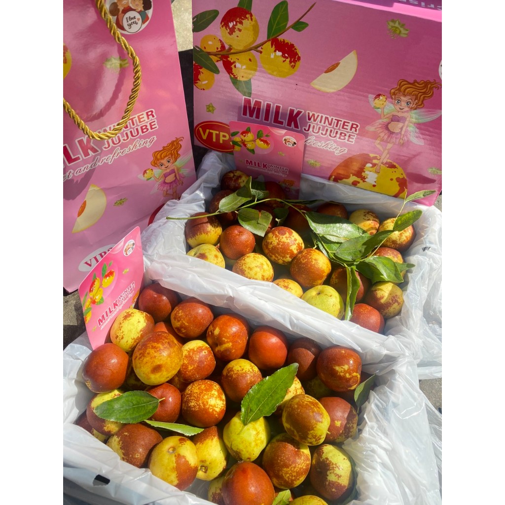 1 Hộp Táo tàu bò sữa giòn ngọt cả thùng 1,5kg.