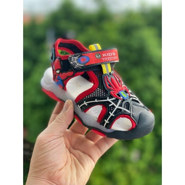 Dép Sandan Rọ Nhện Có Đèn Led 2 Màu Cho Bé Trai Quảng Châu Cao Cấp Mã 2086