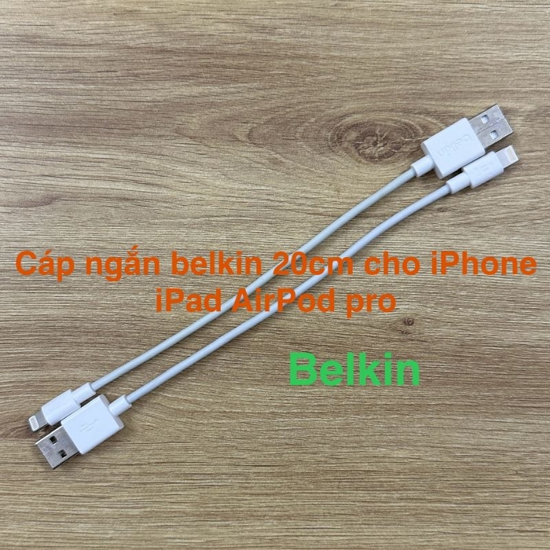 Dây cáp sạc ngắn belkin cho điện thoại cao cấp