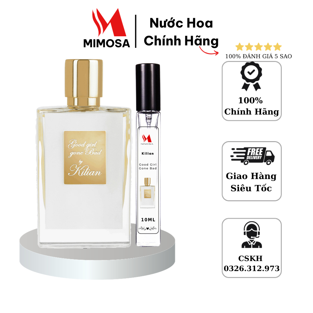 Nước hoa nữ Kilian Good Girl Gone Bad quyền lực sang trọng chanh sả chiết 10ml - Rosee_perfume