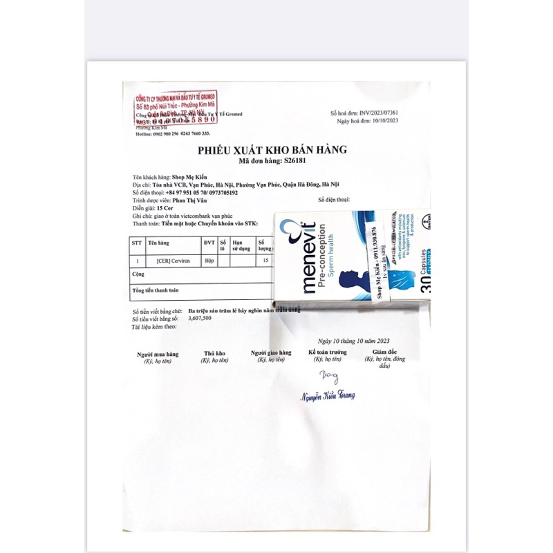 Cerviron nhập khẩu Ý -h10v- Shop Mẹ Kiến