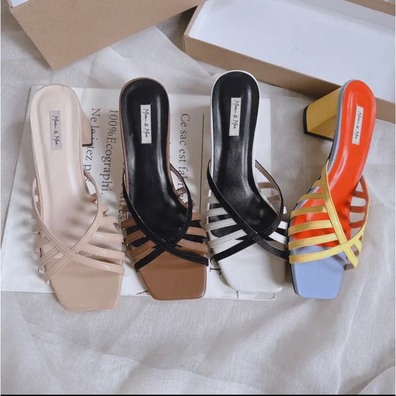 GÓT NỮ  DAY CHÉO  ĐẾ VUÔNG  CAO 5P HOT TRENDs