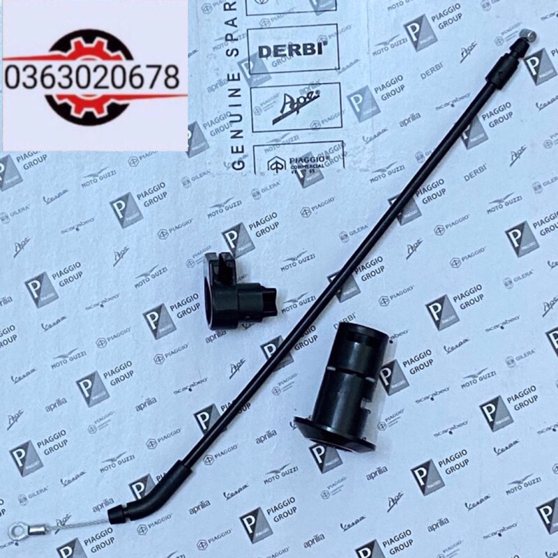 bộ dây khoá mỡ yên vespa lx ,lxv ,lt, s ... chính hãng