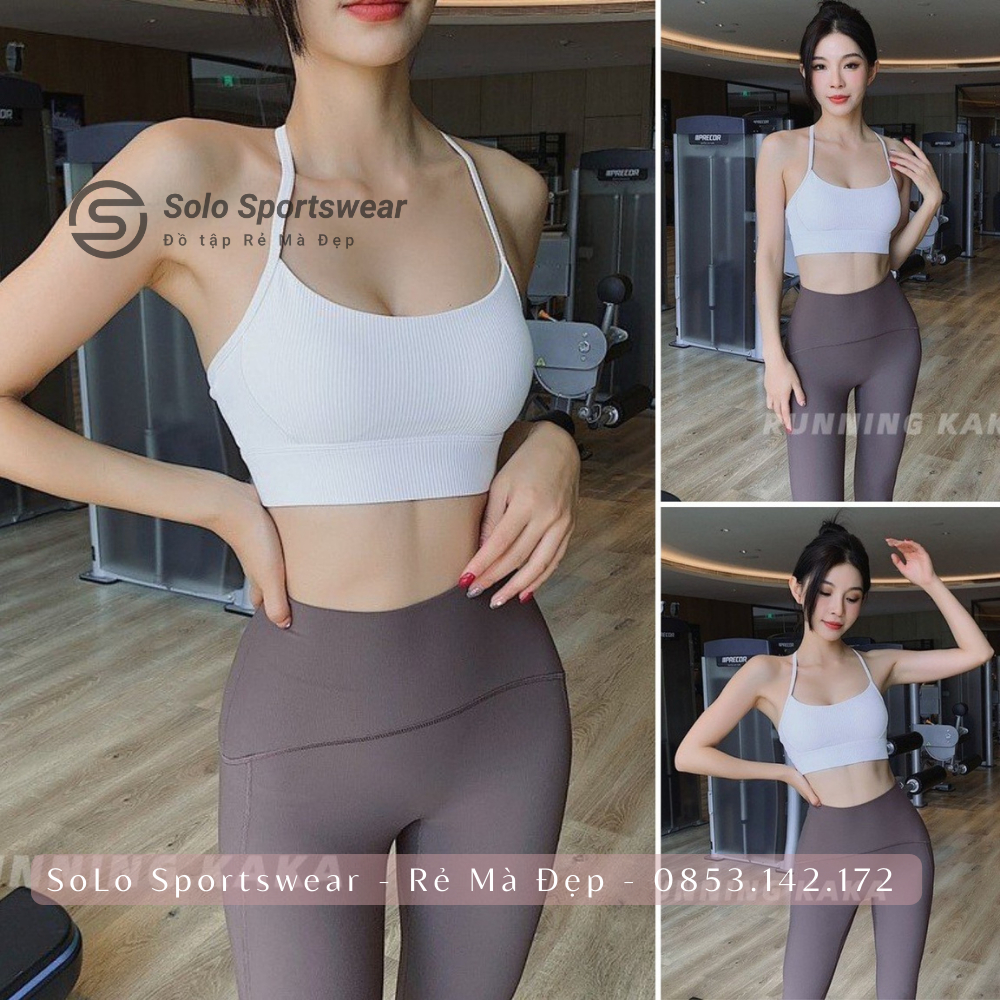 Áo Bra Tập Gym Yoga❤️𝐇𝐀̀𝐍𝐆 𝐗𝐈̣𝐍❤️ ây Mảnh Thun Poly Dập Gân Cực Mềm Mịn Thoáng Mát 𝙎𝙤𝙡𝙤 𝙎𝙥𝙤𝙧𝙩𝙨𝙬𝙚𝙖𝙧 364