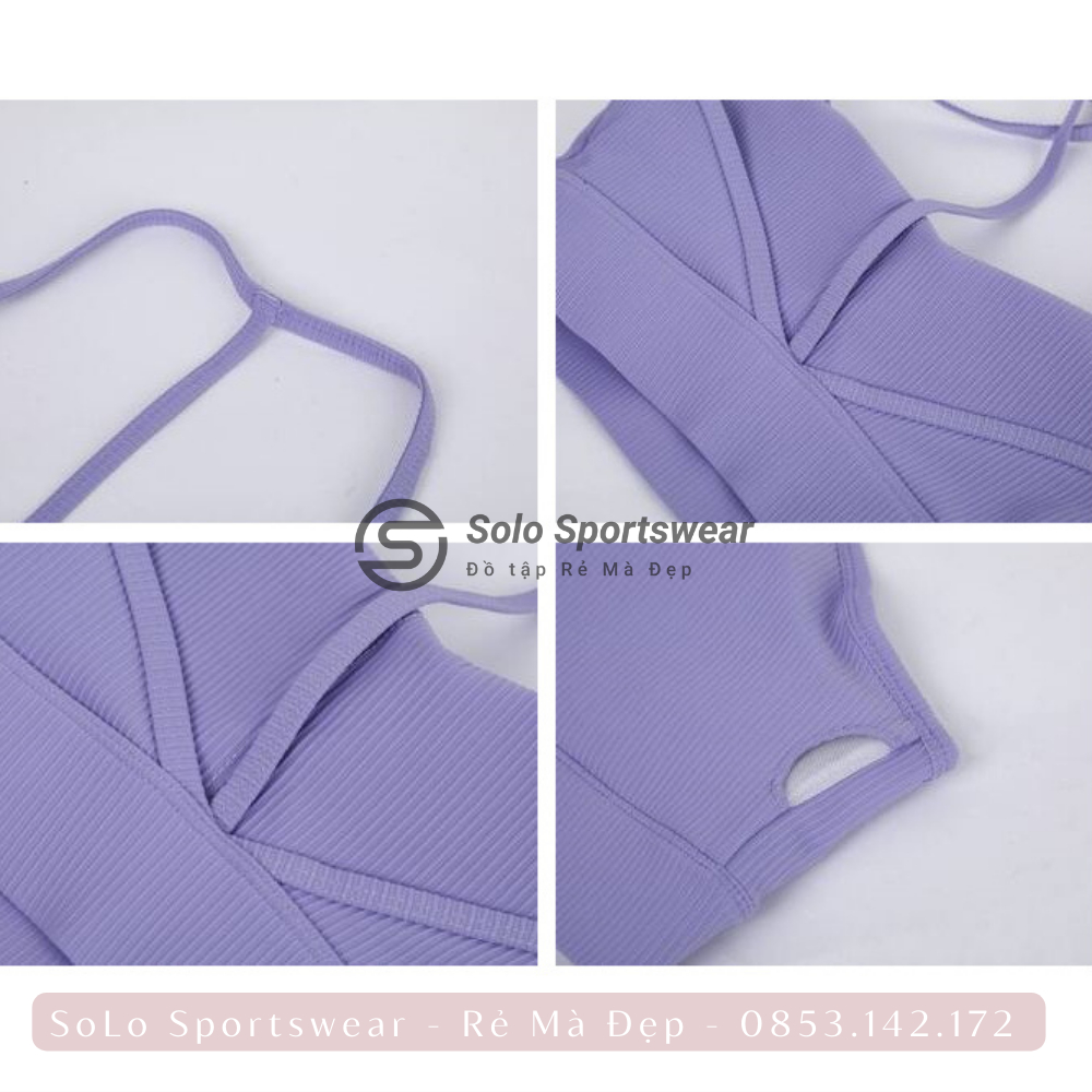 Áo Bra Tập Gym Yoga❤️𝐇𝐀̀𝐍𝐆 𝐗𝐈̣𝐍❤️ ây Mảnh Thun Poly Dập Gân Cực Mềm Mịn Thoáng Mát 𝙎𝙤𝙡𝙤 𝙎𝙥𝙤𝙧𝙩𝙨𝙬𝙚𝙖𝙧 364