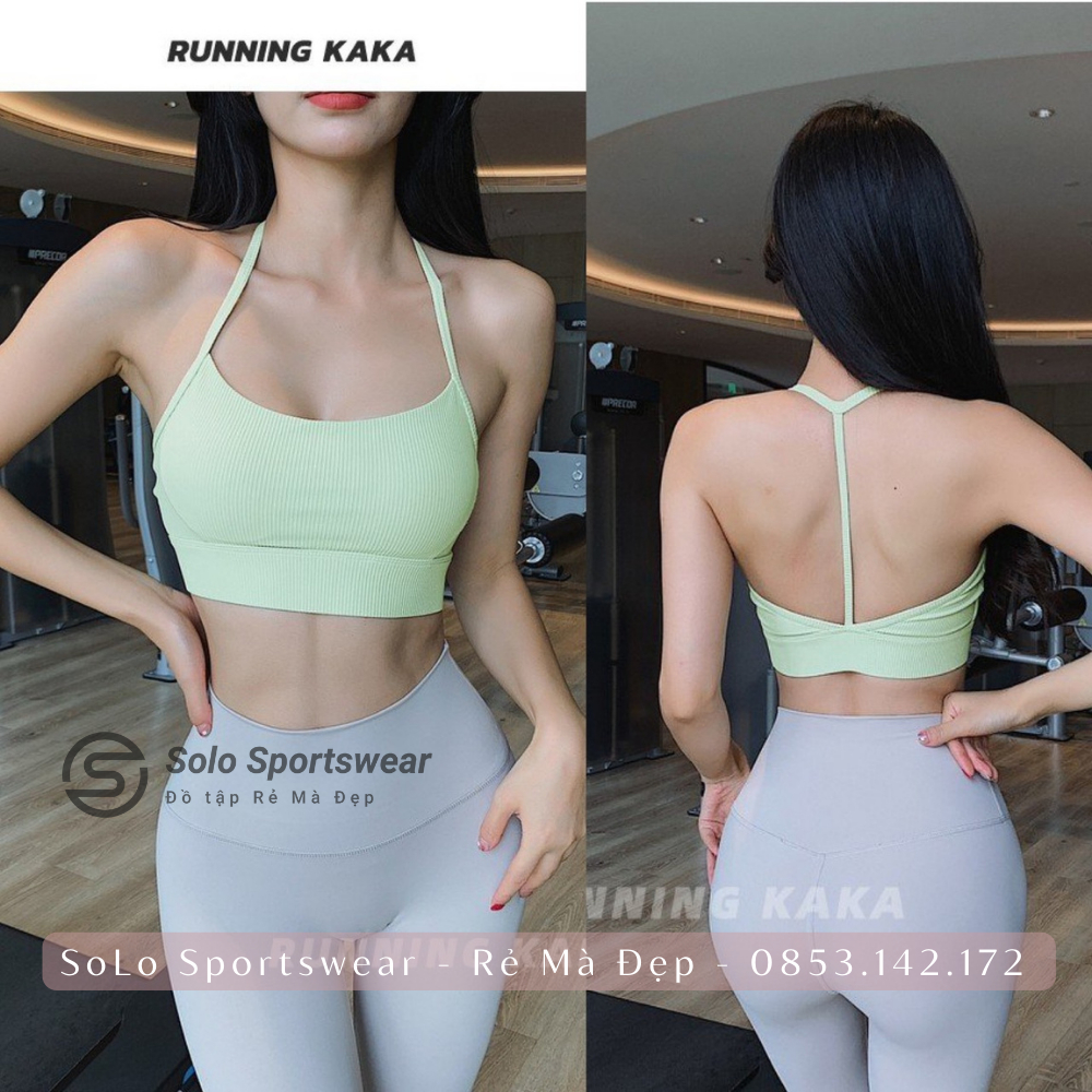 Áo Bra Tập Gym Yoga❤️𝐇𝐀̀𝐍𝐆 𝐗𝐈̣𝐍❤️ ây Mảnh Thun Poly Dập Gân Cực Mềm Mịn Thoáng Mát 𝙎𝙤𝙡𝙤 𝙎𝙥𝙤𝙧𝙩𝙨𝙬𝙚𝙖𝙧 364