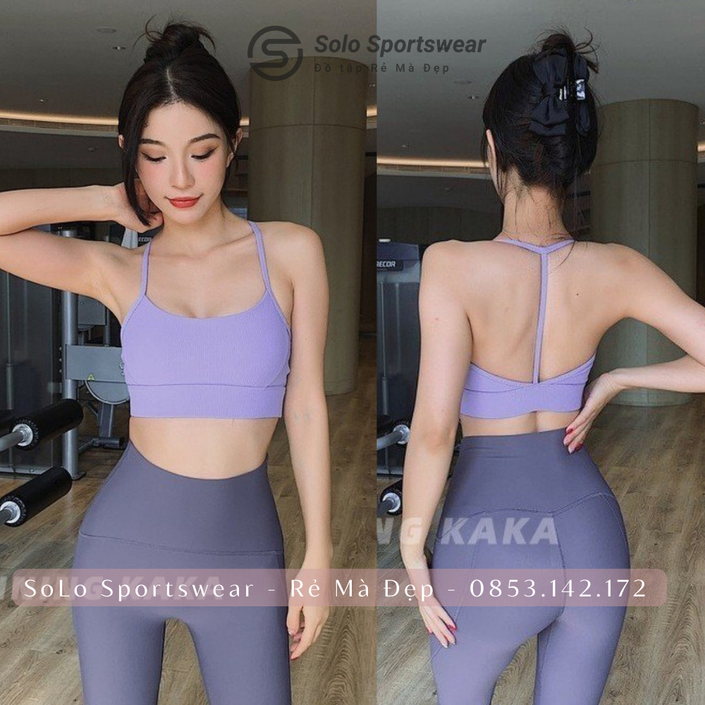 Áo Bra Tập Gym Yoga❤️𝐇𝐀̀𝐍𝐆 𝐗𝐈̣𝐍❤️ ây Mảnh Thun Poly Dập Gân Cực Mềm Mịn Thoáng Mát 𝙎𝙤𝙡𝙤 𝙎𝙥𝙤𝙧𝙩𝙨𝙬𝙚𝙖𝙧 364