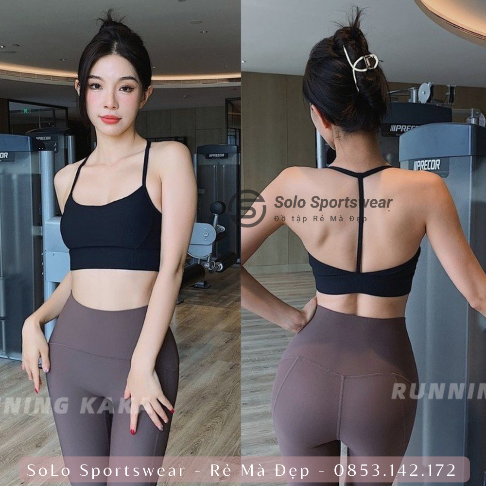 Áo Bra Tập Gym Yoga❤️𝐇𝐀̀𝐍𝐆 𝐗𝐈̣𝐍❤️ ây Mảnh Thun Poly Dập Gân Cực Mềm Mịn Thoáng Mát 𝙎𝙤𝙡𝙤 𝙎𝙥𝙤𝙧𝙩𝙨𝙬𝙚𝙖𝙧 364