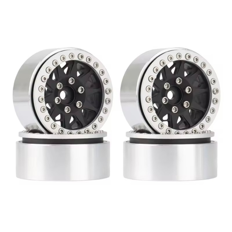 Set 4 Vành Bánh Xe 1.9 Inch Bằng Hợp Kim Nhôm TRX4 Axial SCX10 III AXI03007 GRT EX86190 1/10
