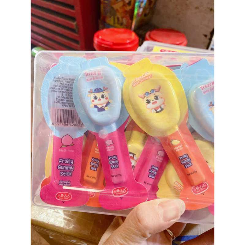 Sỉ lọ 50 cái thạch hoa quả hình chiếc thìa siêu ngon