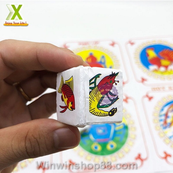 Bộ Bầu Cua Tôm Cá bàn giấy xúc xắc nhựa/xốp size to chất lượng cao