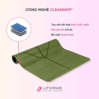Thảm tập yoga du lịch Liforme Classic 2mm - Olive
