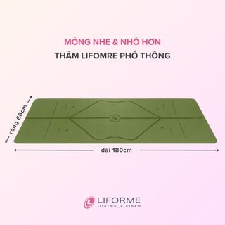 Thảm tập yoga du lịch Liforme Classic 2mm - Olive