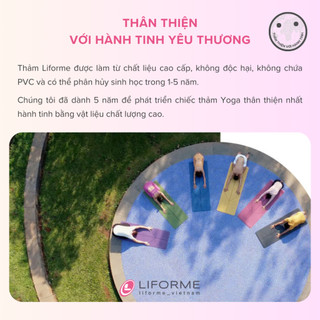 Thảm tập yoga du lịch Liforme Classic 2mm - Olive