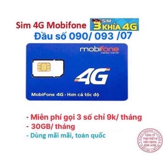 {Bao chặn}  Sim Mobifone gói Ba khía gọi 3 số chỉ 9k, ưu đãi 30GB data, Sim mobi hàng chính hãng