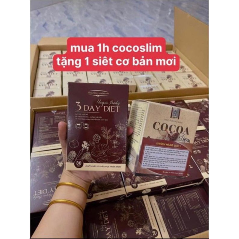 Giảm Cân COCOA SLIM Thảo Mộc Giảm Cân Giảm Mỡ Bụng Cấp Tốc Chính Hãng