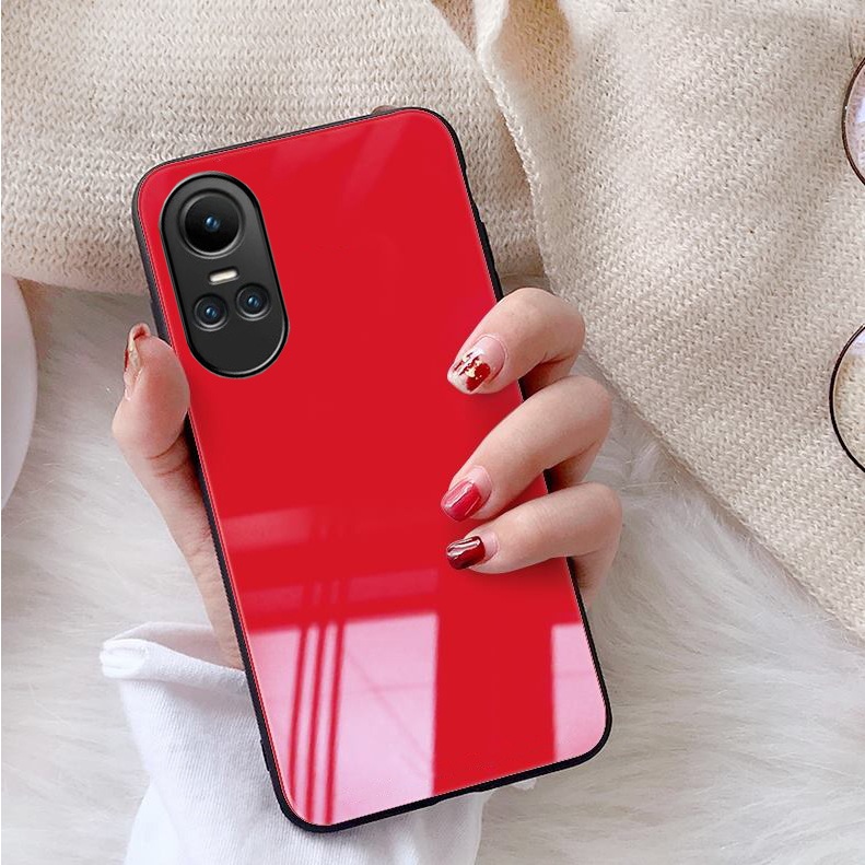 Ốp Lưng OPPO RENO 10 5G, RENO 10 PRO 5G Mặt kính gương sáng bóng cao cấp
