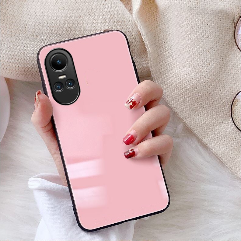 Ốp Lưng OPPO RENO 10 5G, RENO 10 PRO 5G Mặt kính gương sáng bóng cao cấp