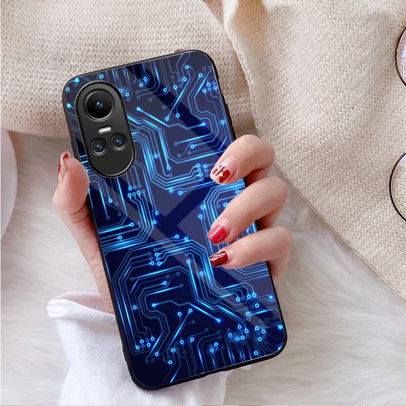 Ốp Lưng OPPO RENO 10 5G, RENO 10 PRO 5G Mặt kính gương sáng bóng cao cấp