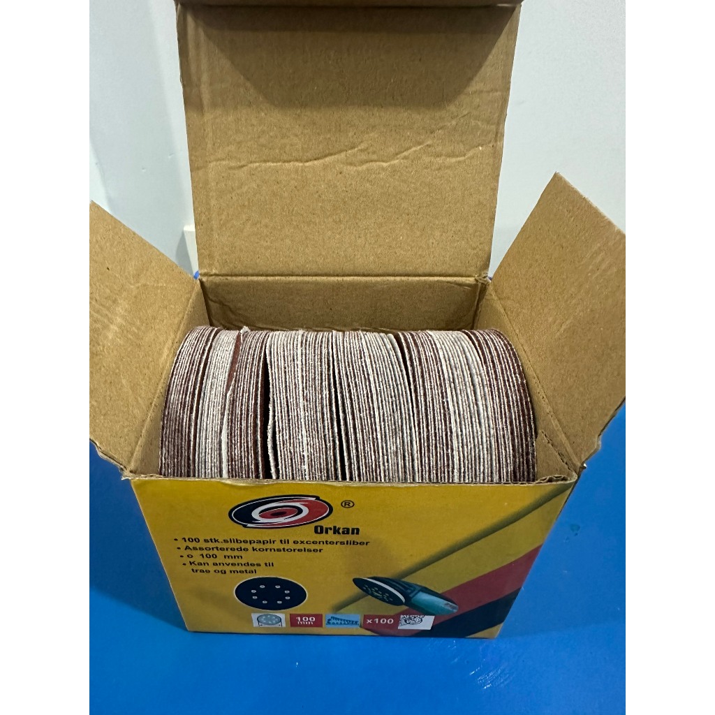 Giấy nhám | Nỉ đánh bóng tròn 100mm P100