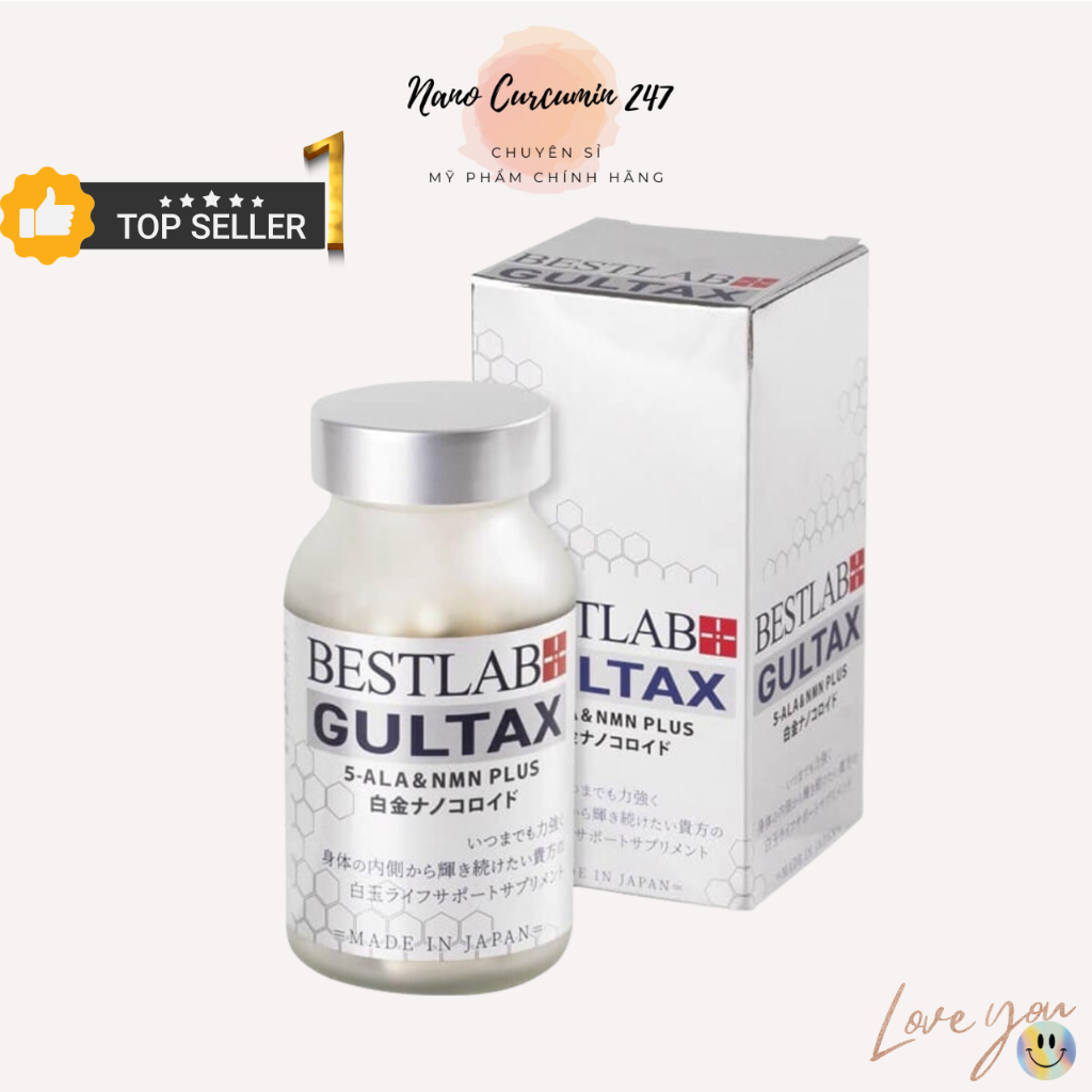 Viên uống TRẺ HOÁ, TRẮNG DA NHẬT BẢN BestLab Gultax