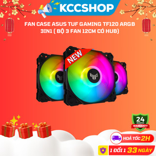 Bộ 3 fan led case rgb sync main chính hãng : asus tuf tf120 - thermaright c12c, id cooling df 12025