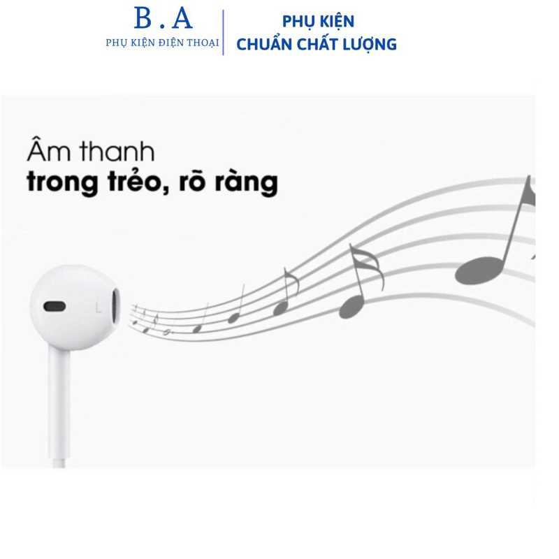 Tai Nghe Chân Dẹp Zin Máy Không Cần Bluetooth Nghe Gọi Đầy Đủ Nghe Nhạc Bass Hay Dùng Từ 7 Trở Lên