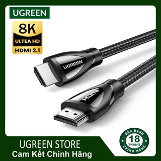 Cáp HDMI 2.1 Ugreen HD140 hỗ trợ 4K120Hz 8K60Hz dây bọc dù Chính Hãng Ugreen