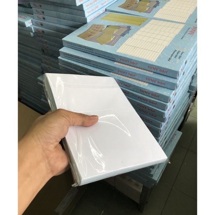 [Hỏa tốc] Giấy Decal A5 , Decal in tem nhám (Đế Xanh) - HUY THUẬN PHÁT BÌNH TÂN